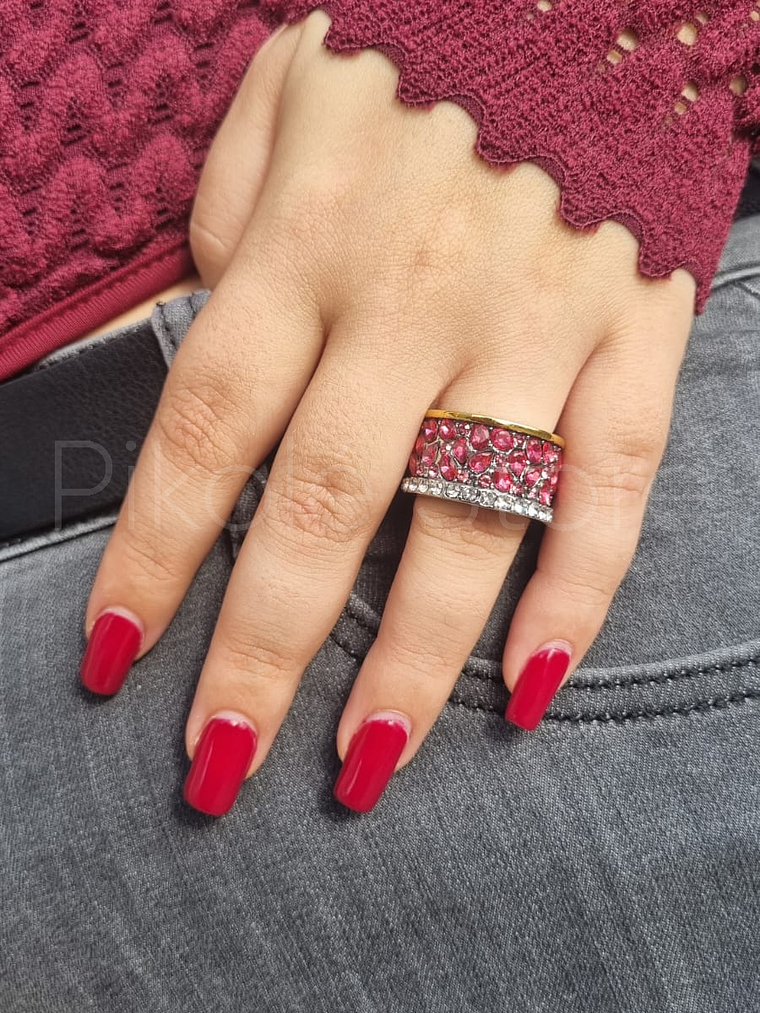 Anel Elegância Cristal 1