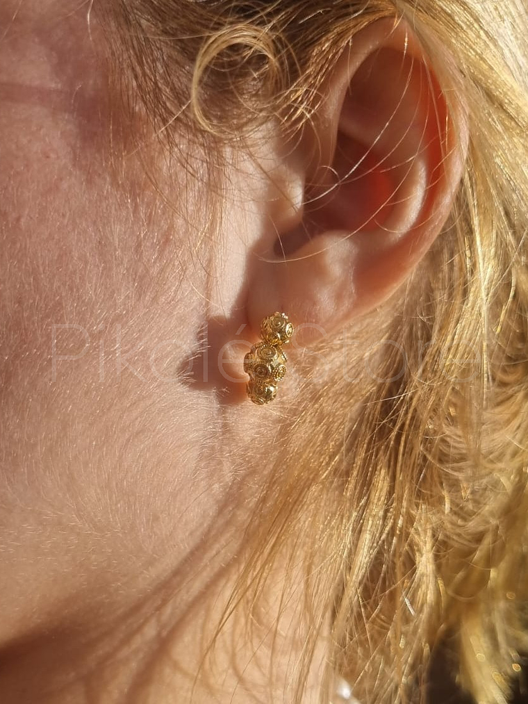 Brincos Tesouros 3 Contas 1