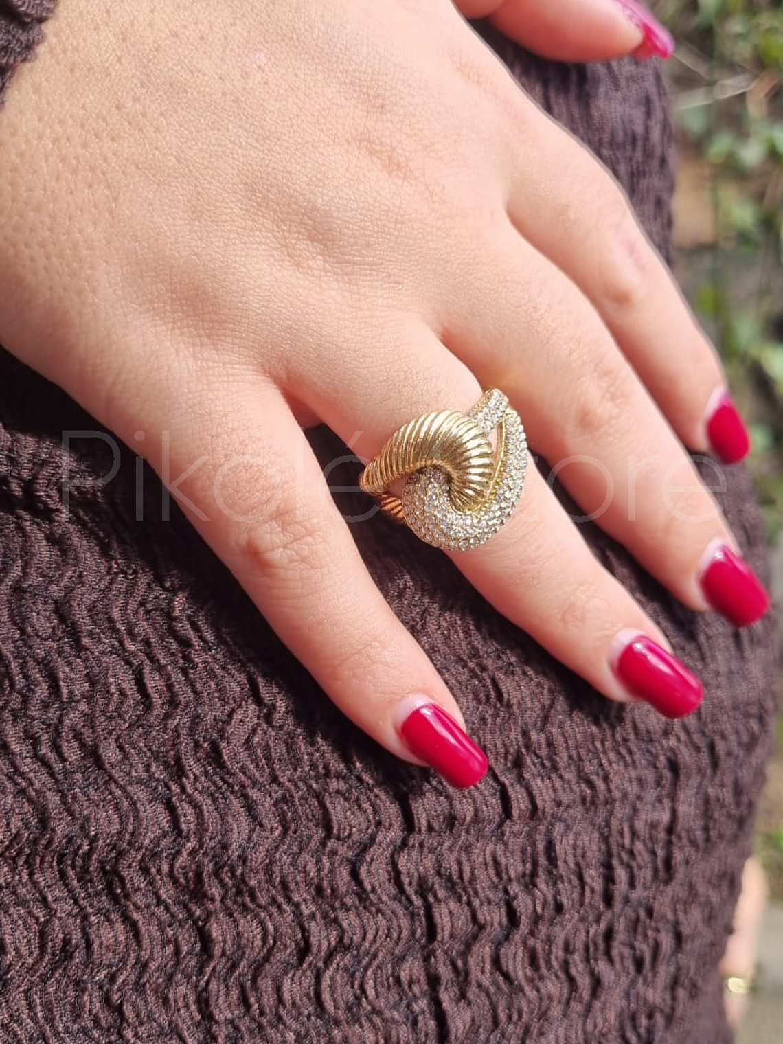 Anel Elegância Nó 2