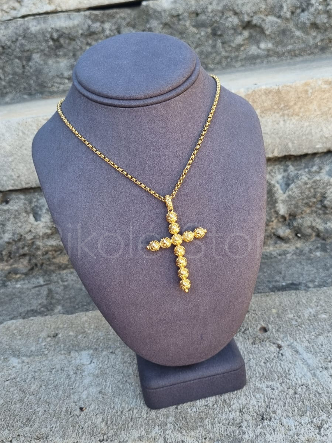 Colar Tesouros Cruz Contas 2