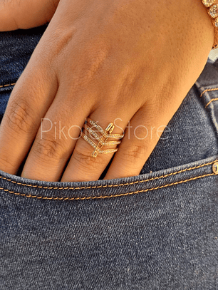 Anel Elegância Alfinete