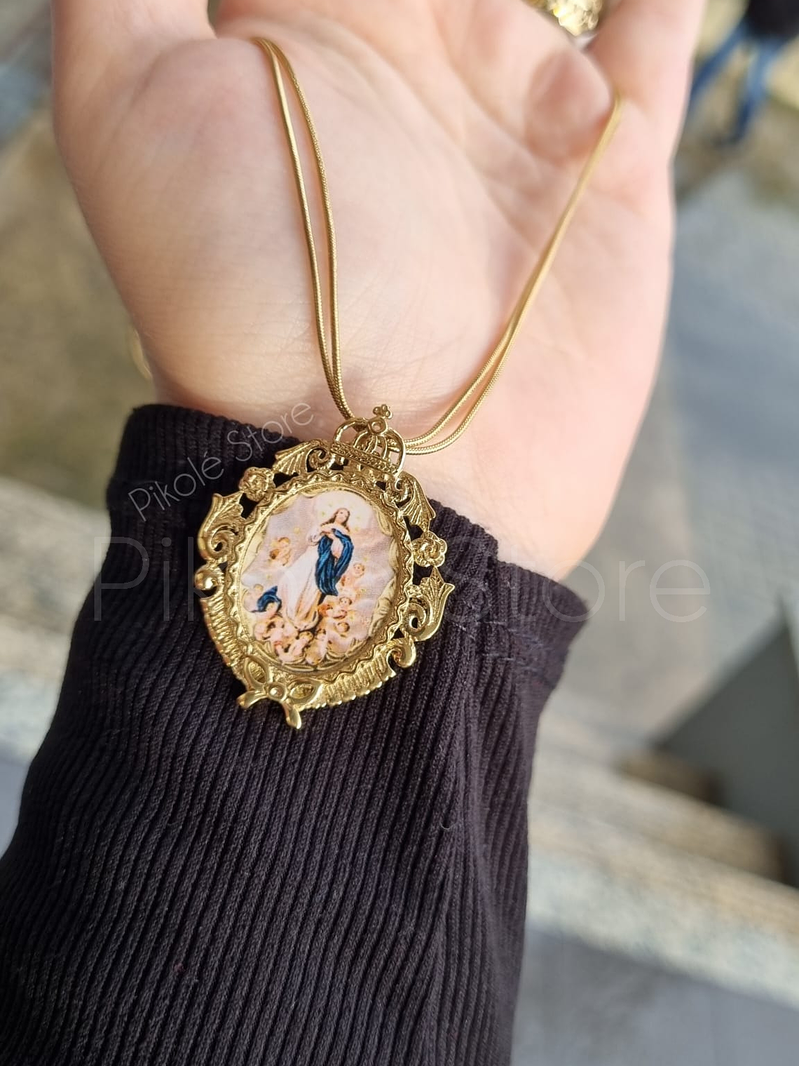 Colar Essência N. Sra. Conceição Duplo 1