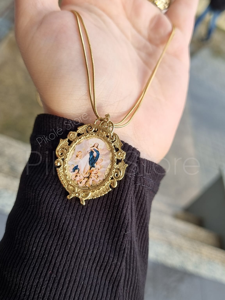 Colar Essência N. Sra. Conceição Duplo 1