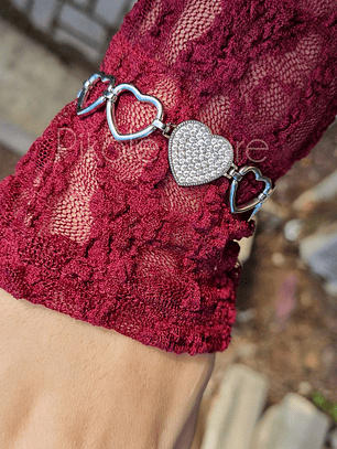 Pulseira Elegância Coração