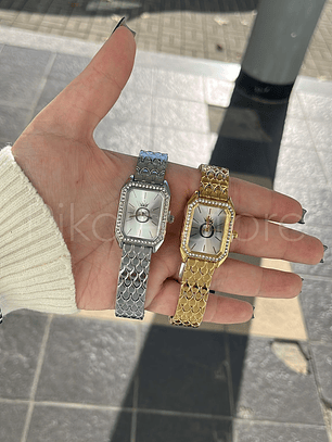 Relógio Elegância Retangular