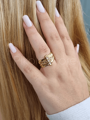 Anel Elegância 7 Alianças