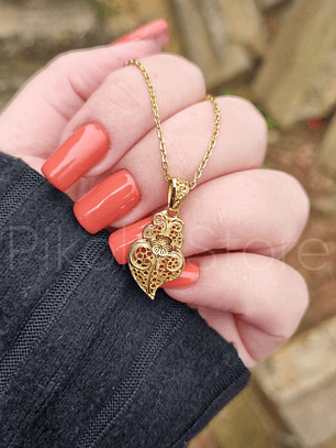 Colar Tesouros Coração Mini