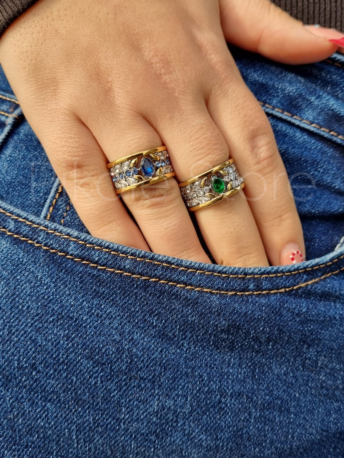 Anel Elegância Flora 1