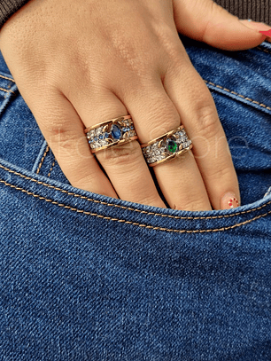 Anel Elegância Flora