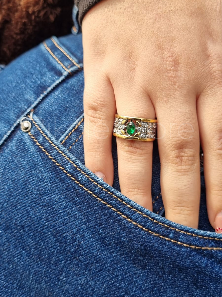 Anel Elegância Flora 3