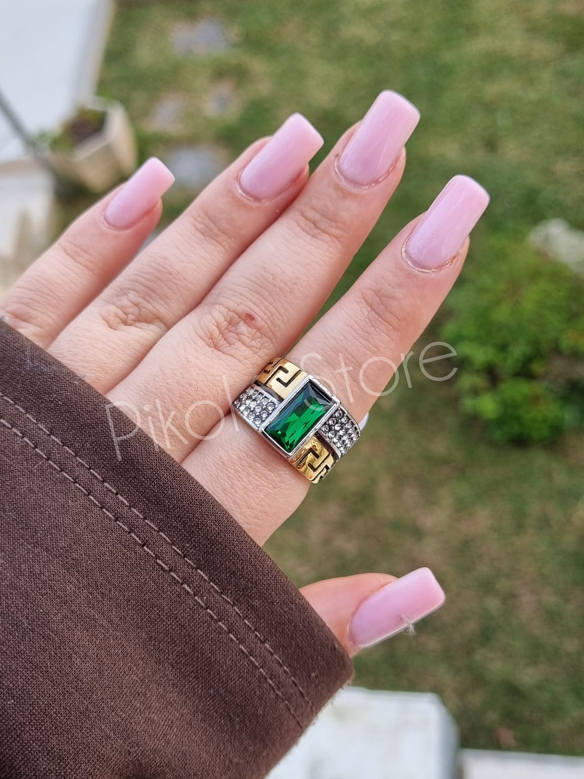 Anel Elegância Jade 1