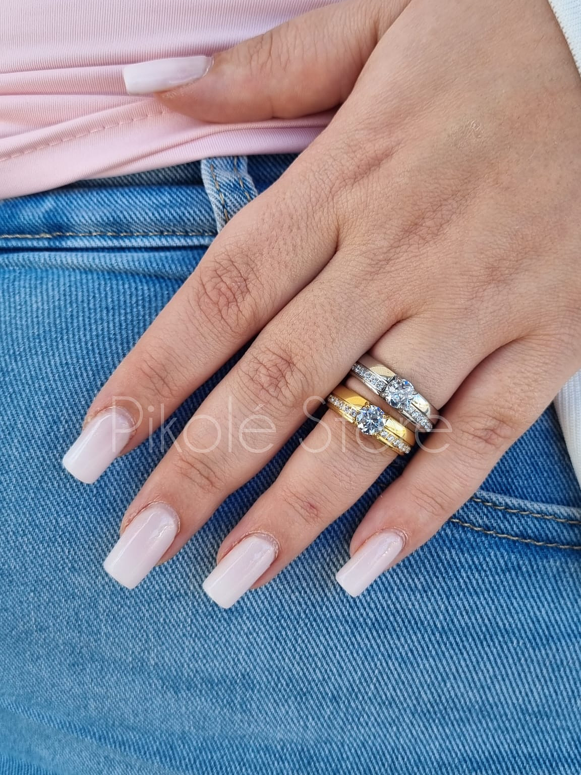 Anel Essência Solitário Eternidade 1