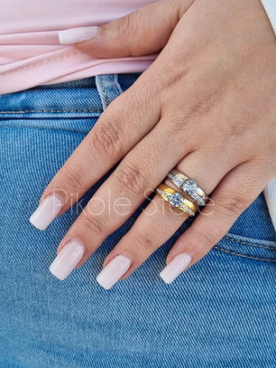 Anel Essência Solitário Eternidade