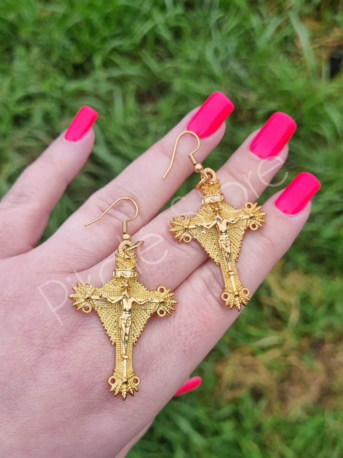 Brincos Tesouros Crucifixo 1