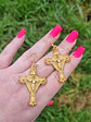 Brincos Tesouros Crucifixo - Thumbnail 1