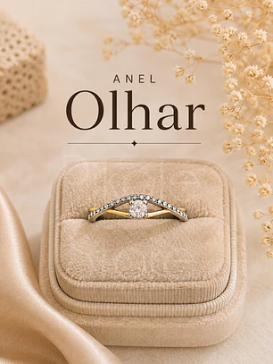 Anel Olhar Dourado