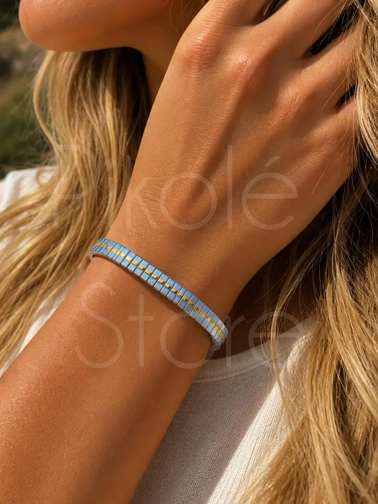 Pulseira Elástica Bicolor 1