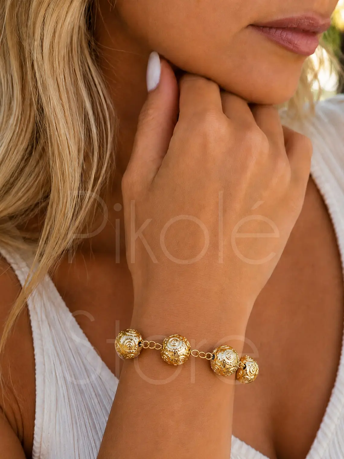 Pulseira Contas de Viana Grandes 1