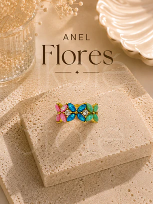 Anel Flores Ajustável