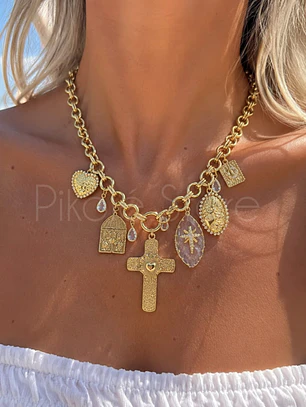 Colar Charms Cruz