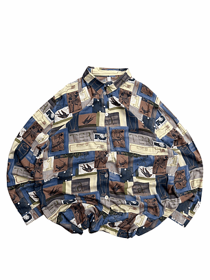 1980s camisa vintage  ( L-Xl)