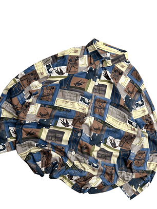 1980s camisa vintage  ( L-Xl)