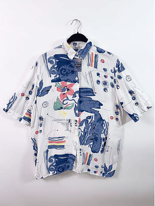 1980s blusa vintage  (L)