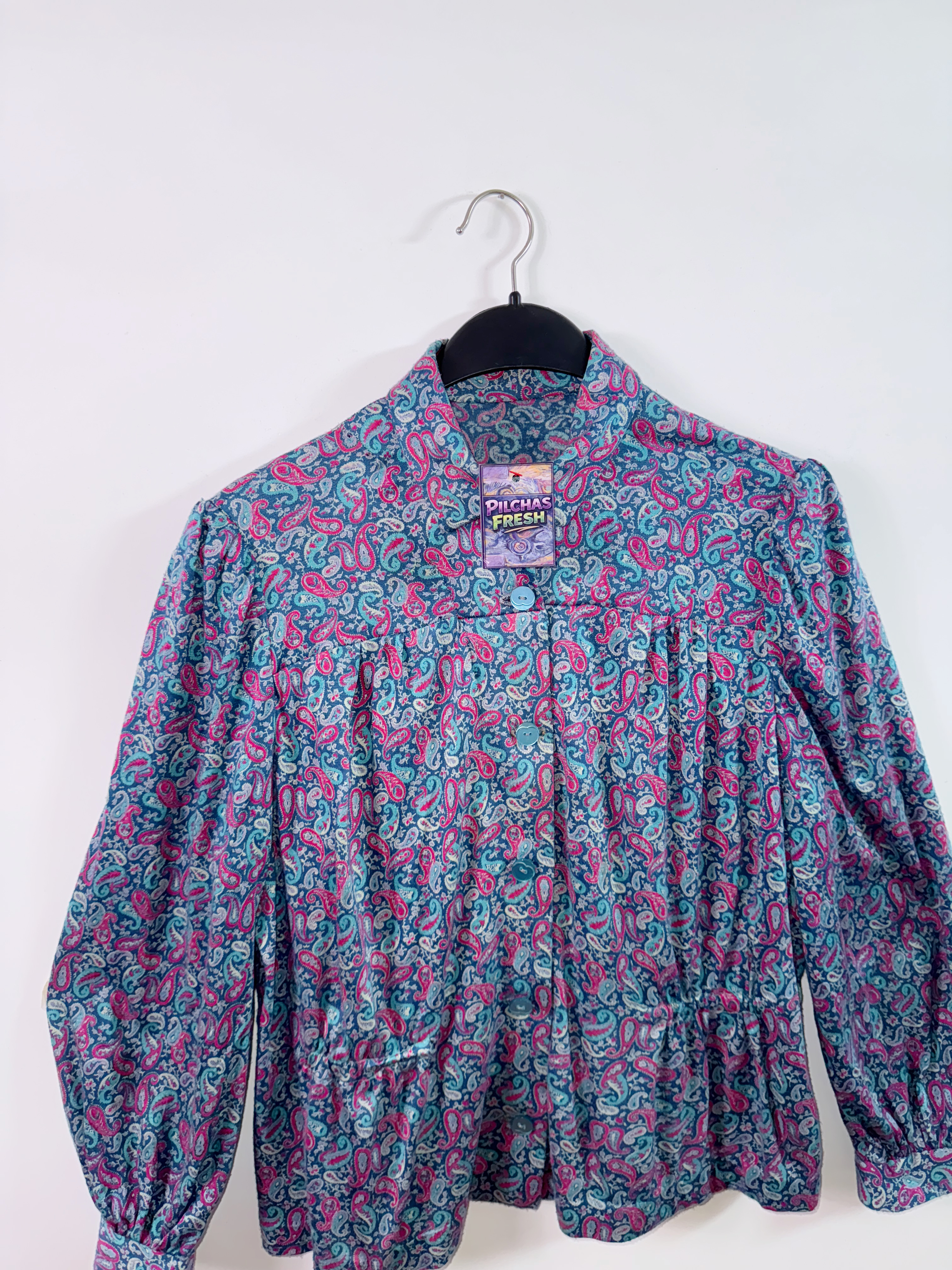 1970s blusa vintage  (M) 3