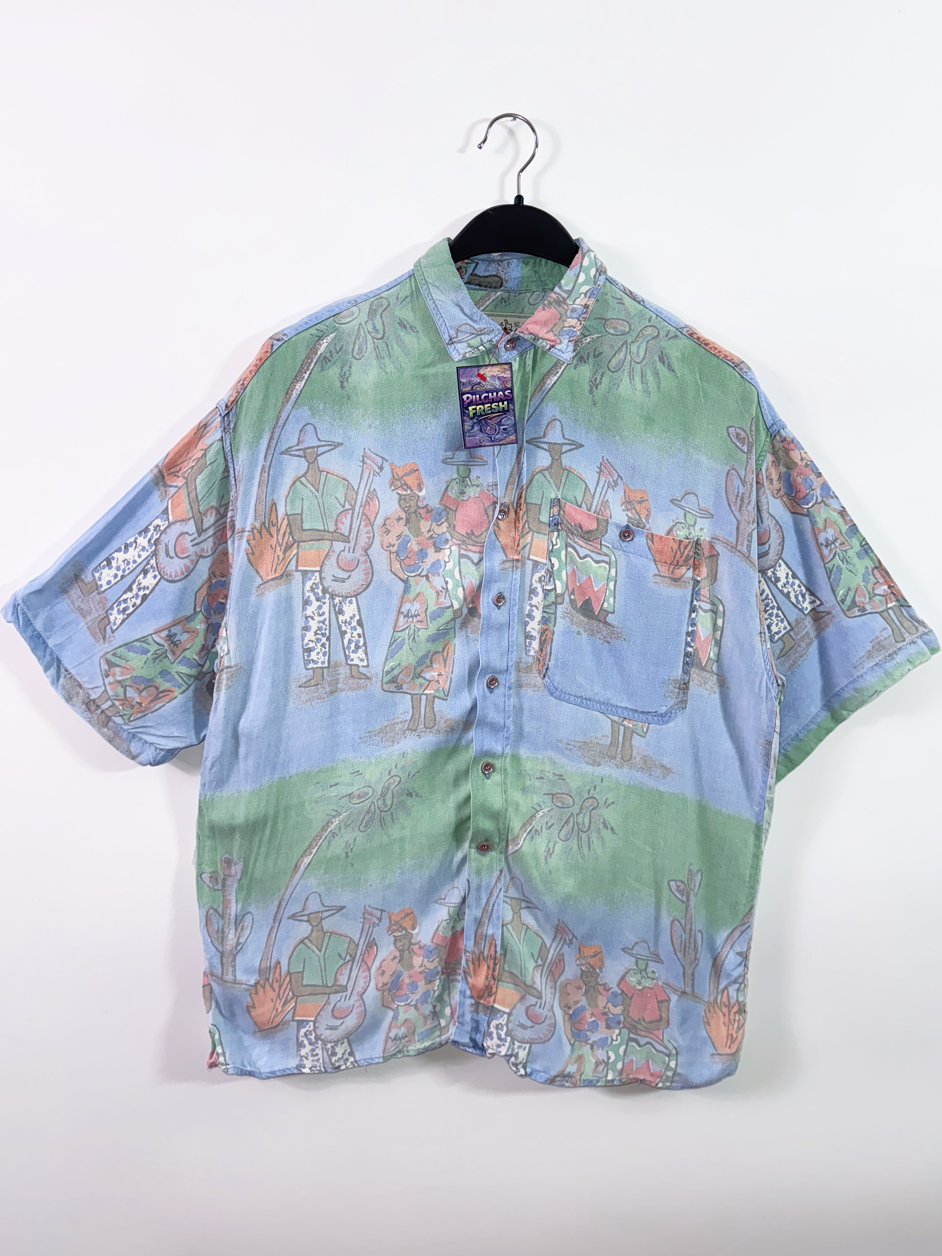 1960s camisa vintage  (L) 1