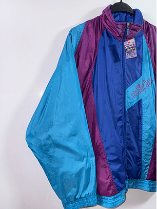 1980s Adidas track Jacket vintage  (XL)
