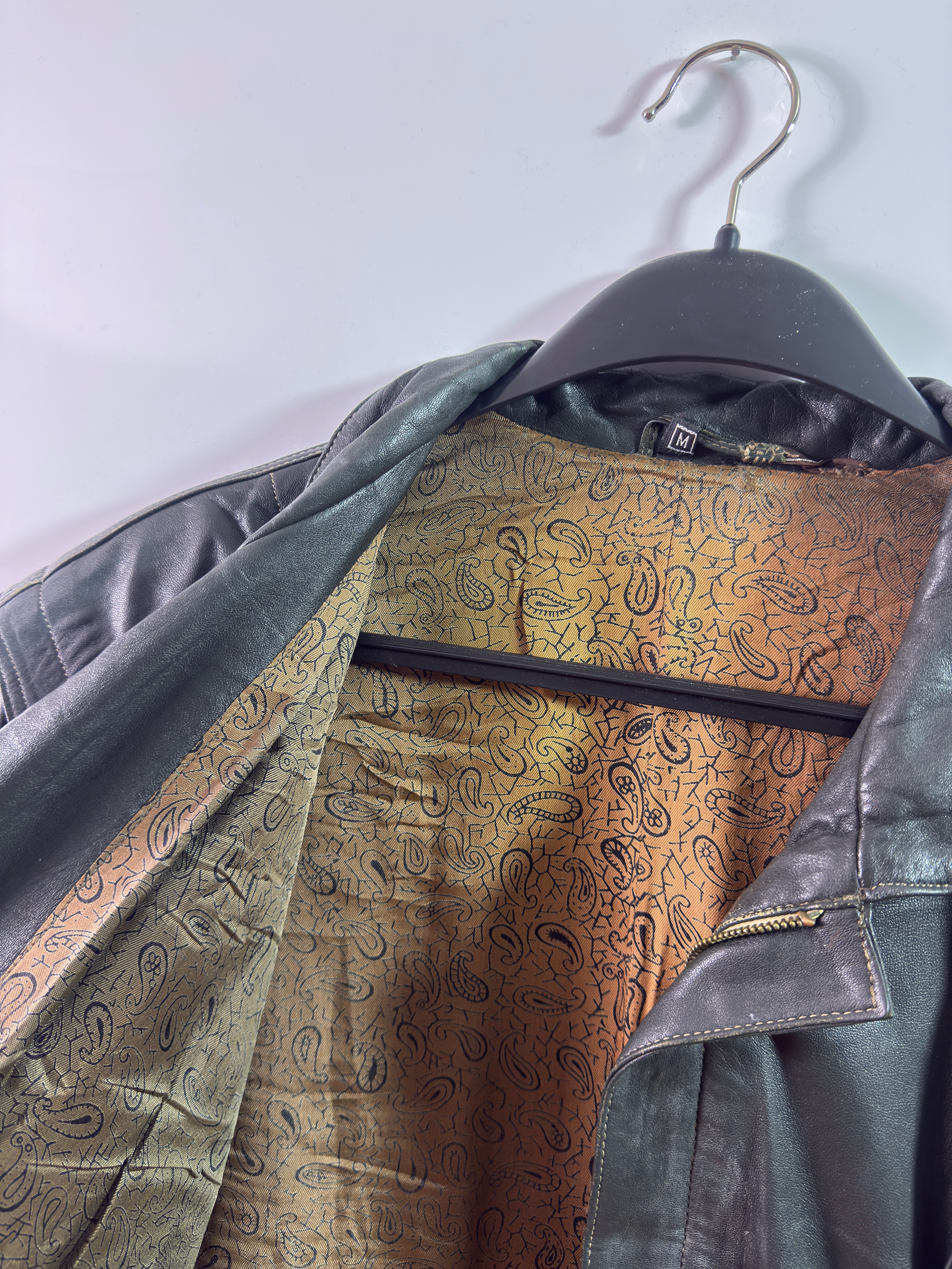 Chaqueta de cuero vintage (L) 2