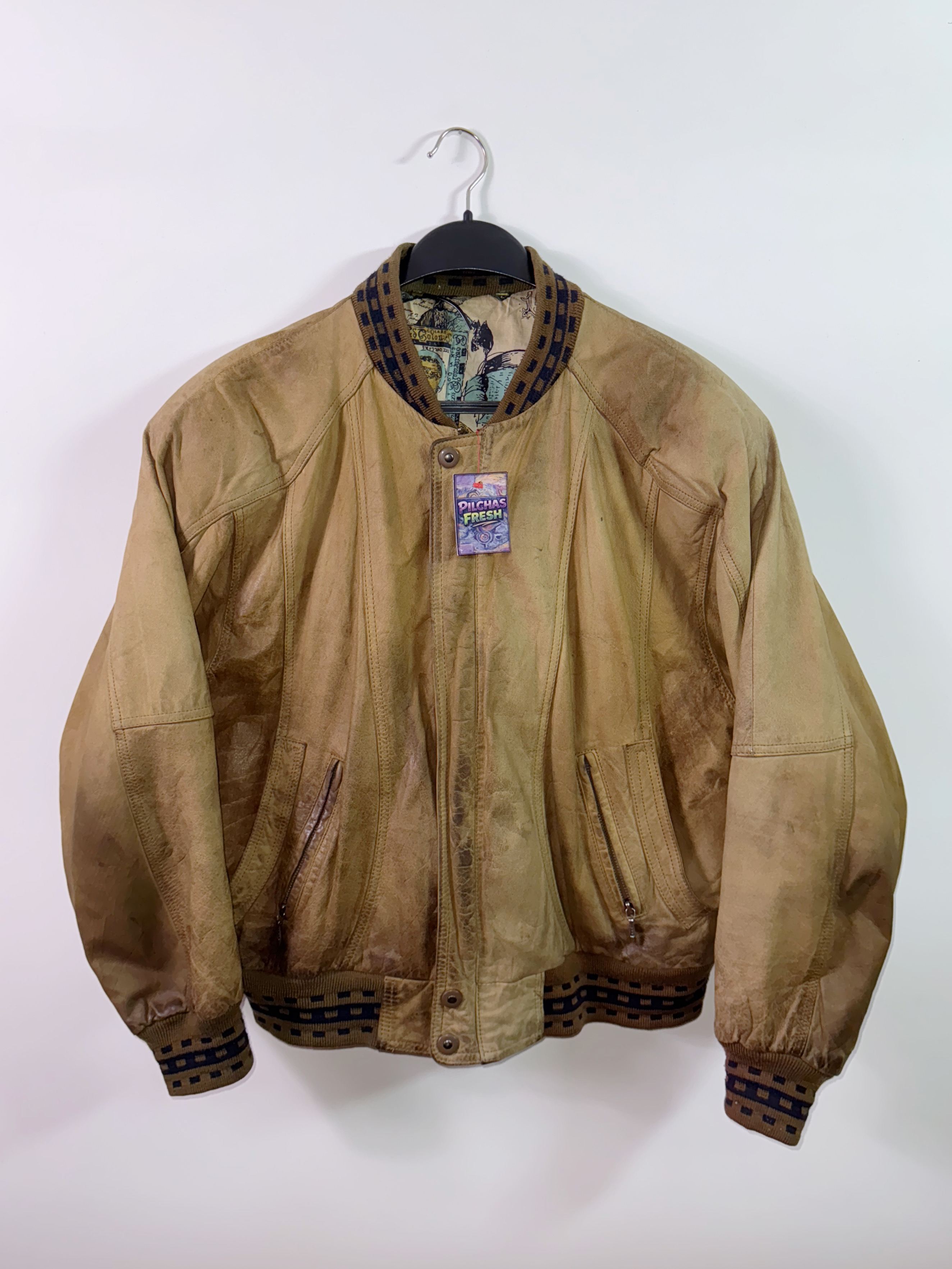 Jacket cuero genuino (L) 1