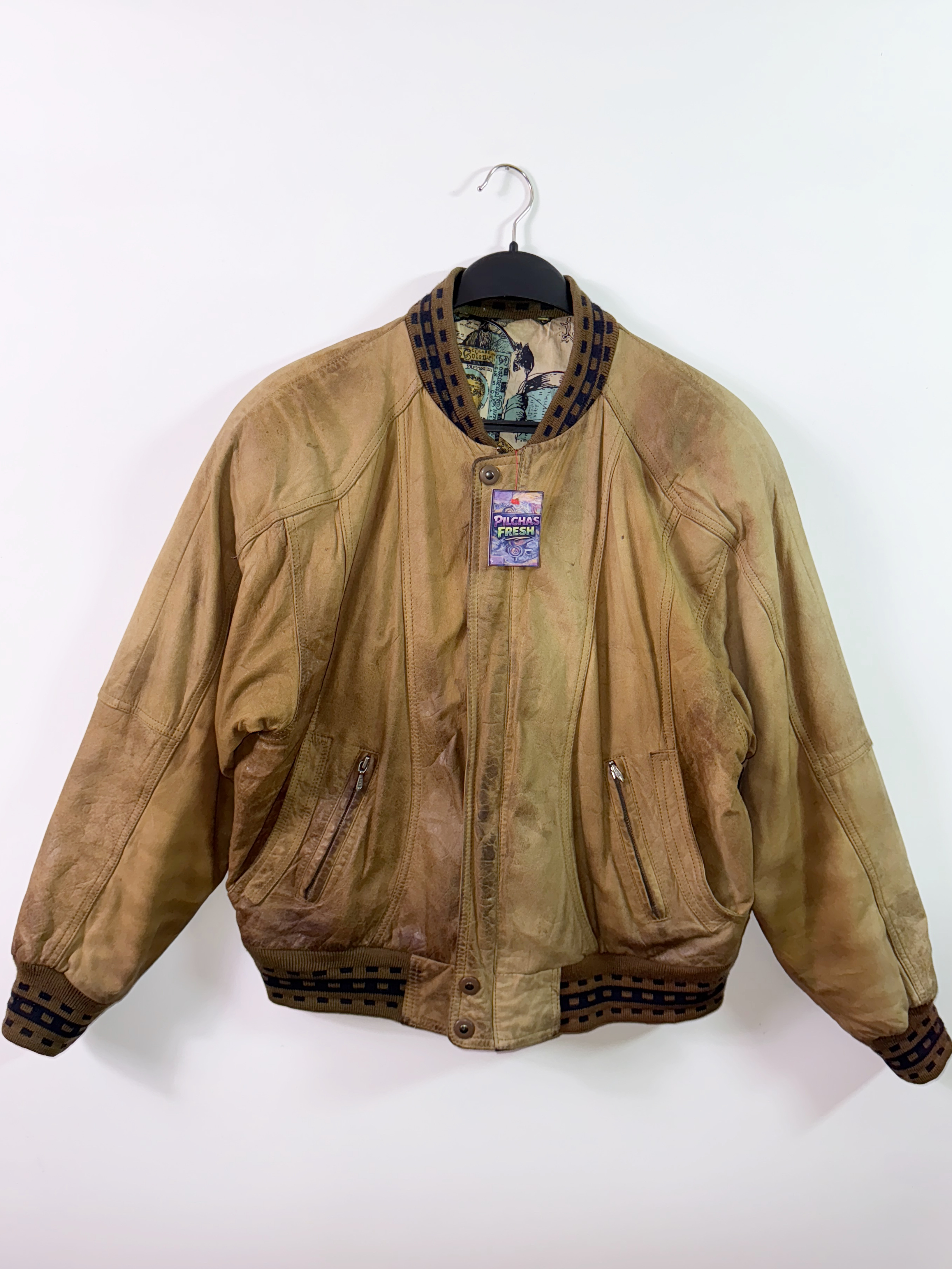 Jacket cuero genuino (L) 2