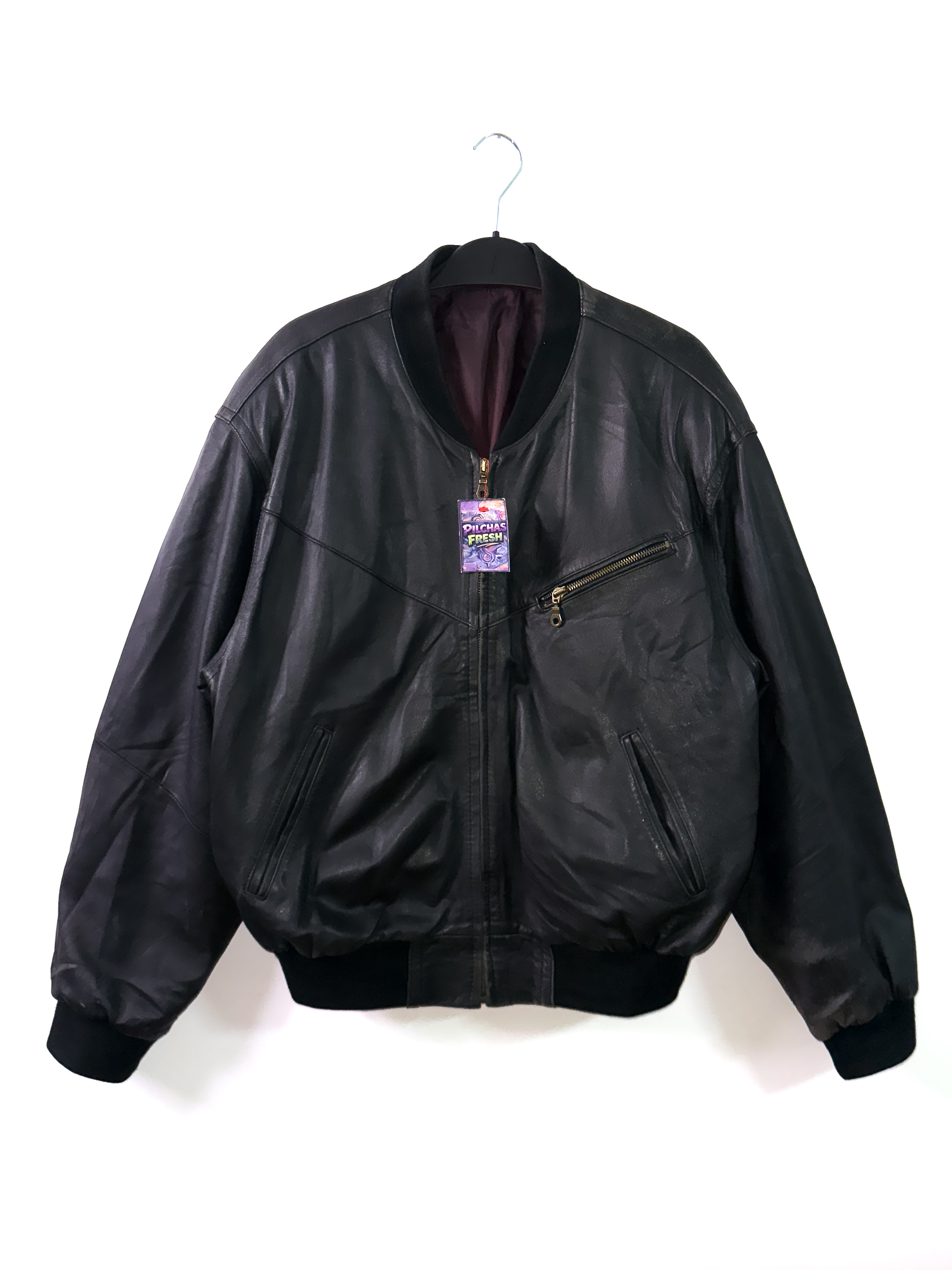 Jacket cuero genuino  (L) 1