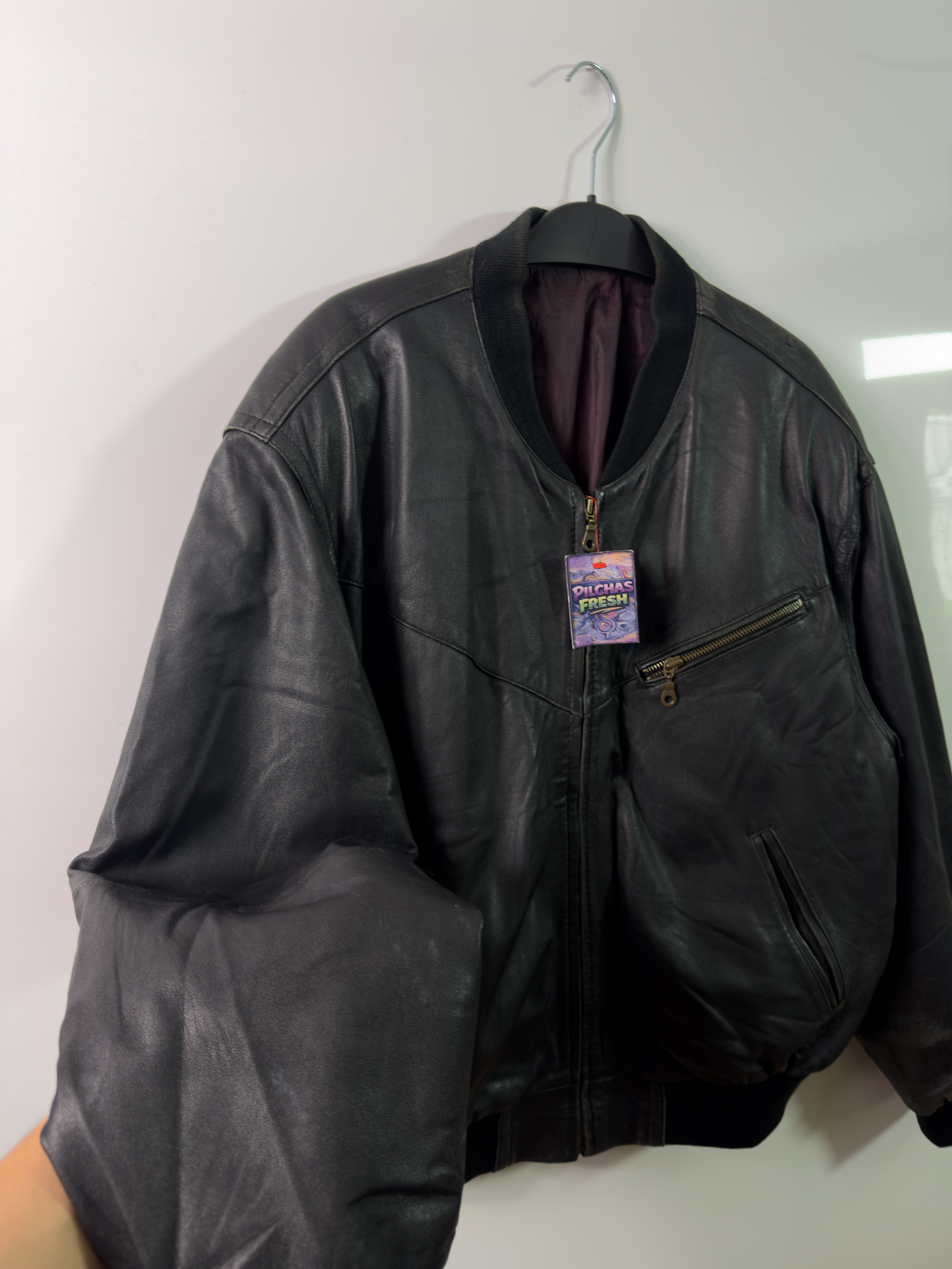 Jacket cuero genuino  (L) 2