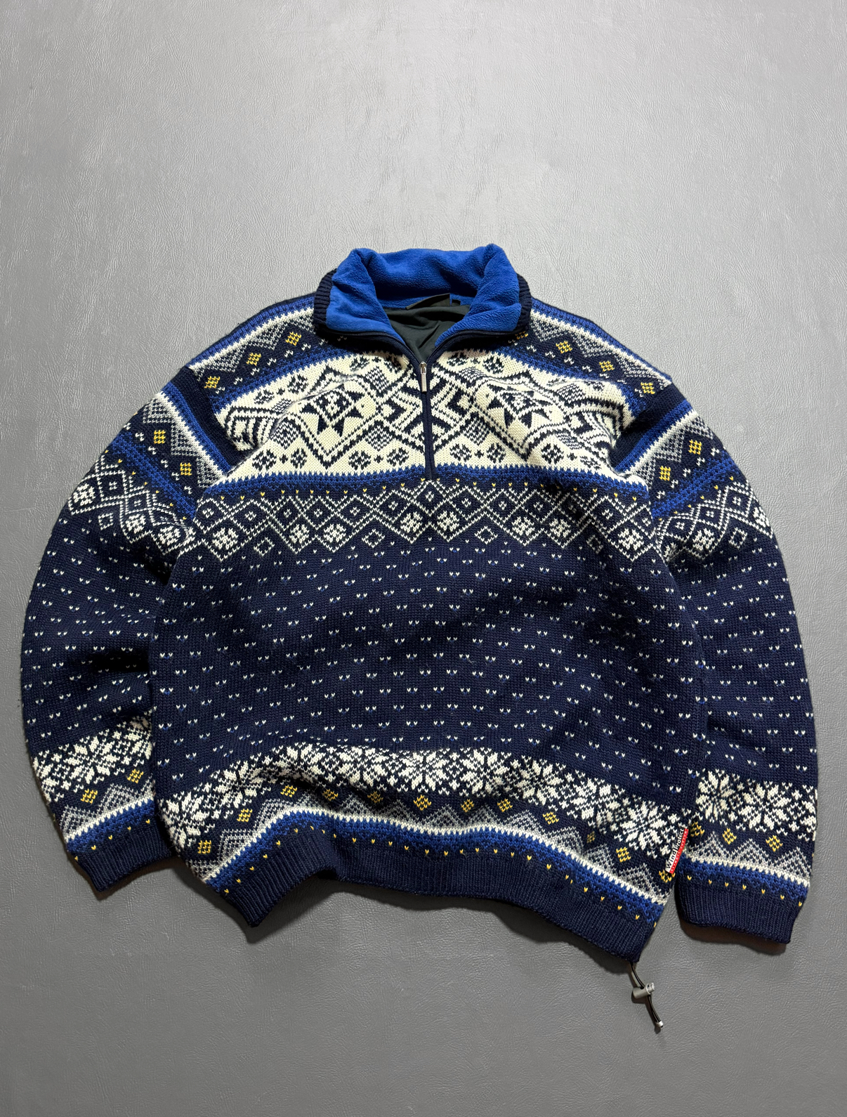 Sweater vintage GRUESO  lana forro interior  (L) 1