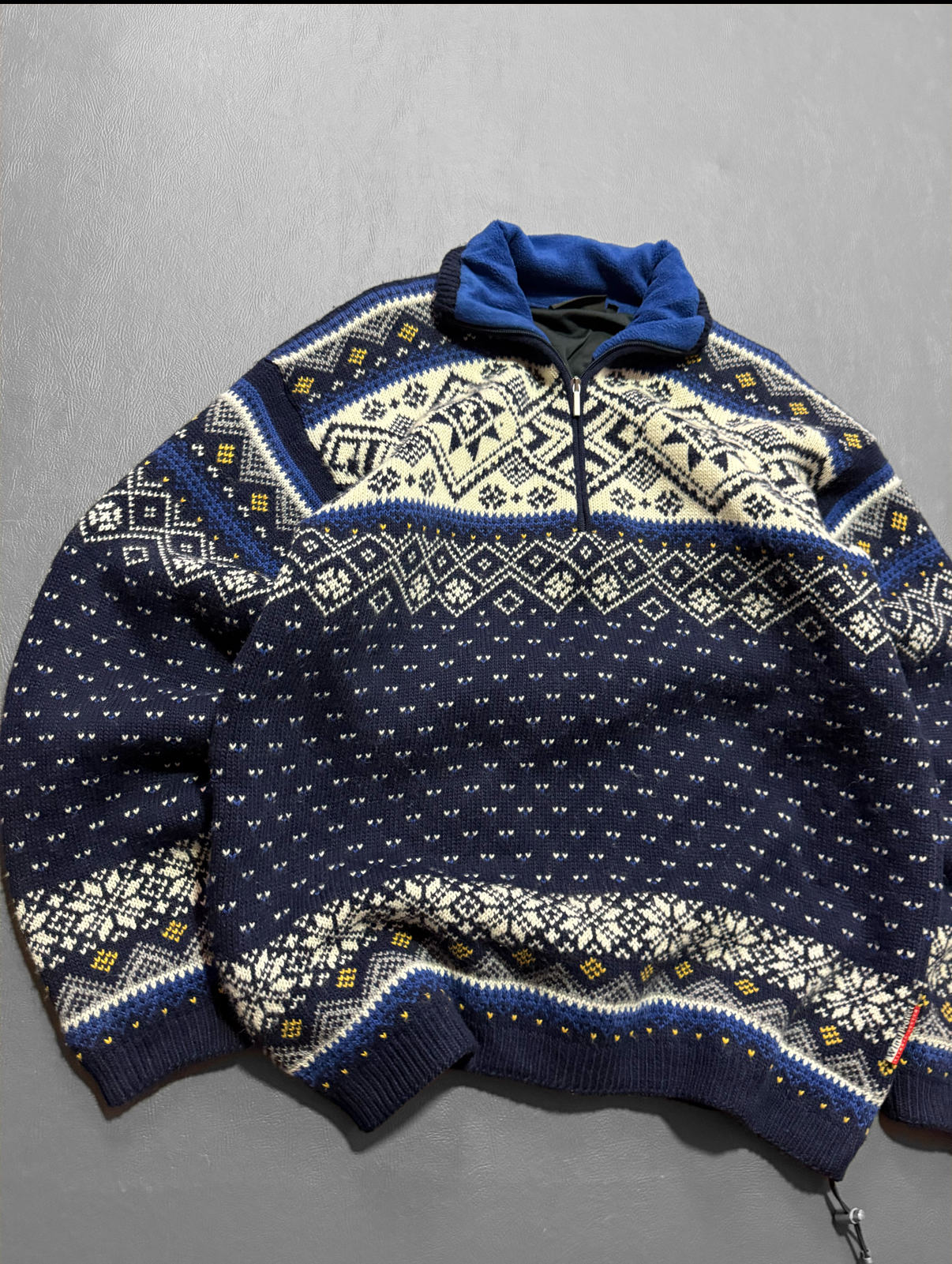 Sweater vintage GRUESO  lana forro interior  (L) 2