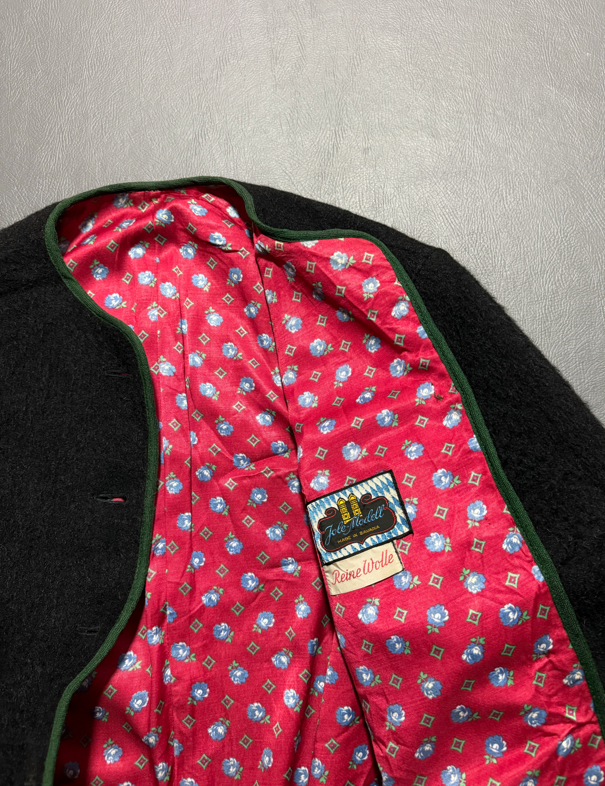 Chaqueta vintage de lana gruesa (M) 3