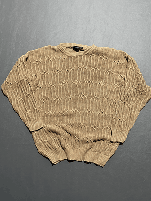 Sweater vintage trenzado (L-XL)