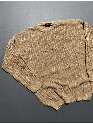 Sweater vintage trenzado (L-XL)