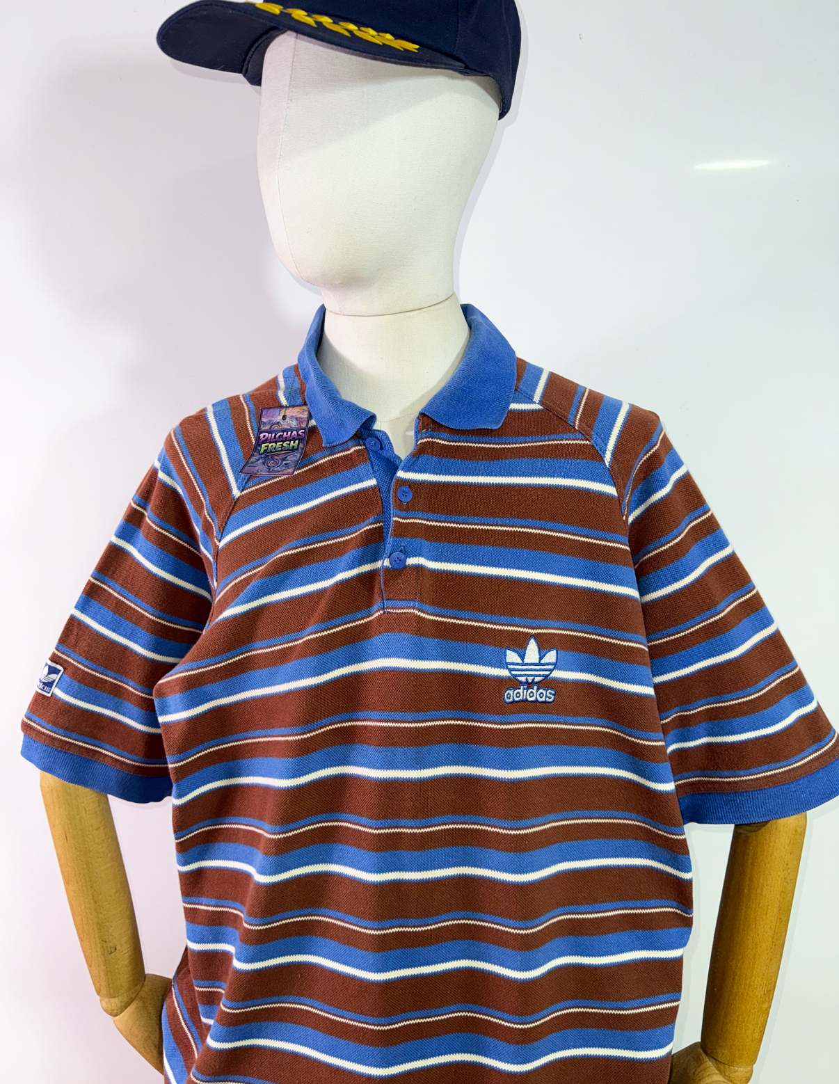 Adidas 80s vintage  polera pique (XL) 2