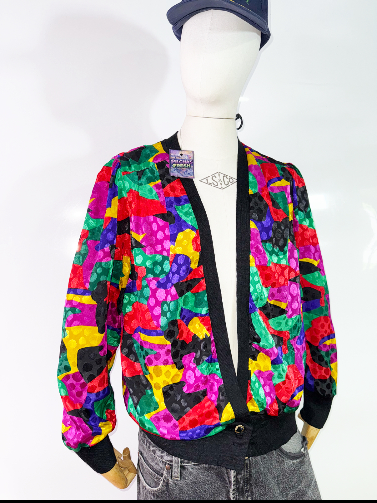 Cardigan jacket vintage (M) 2