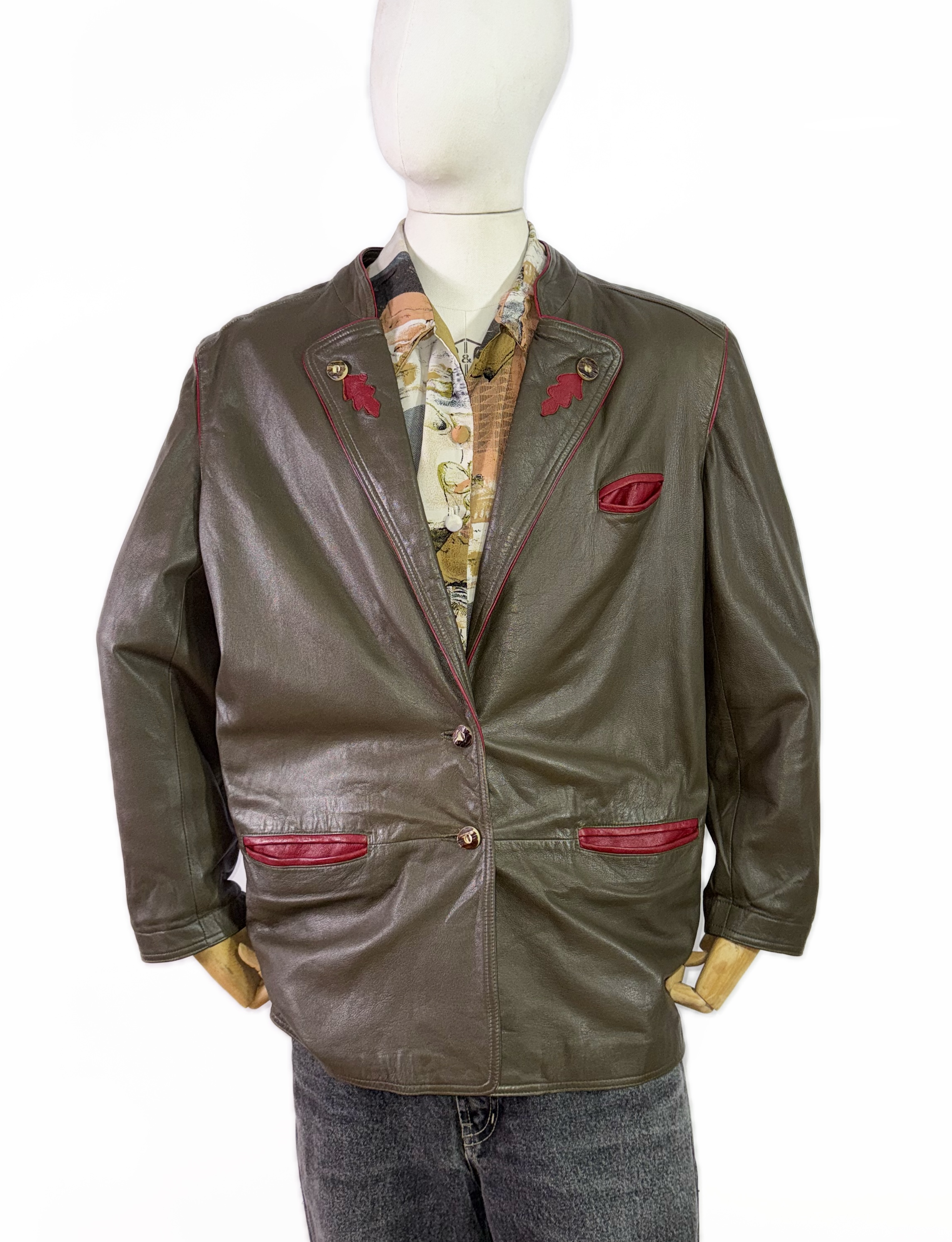 Jacket ecocuero vintage (L) 1