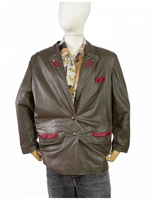 Jacket ecocuero vintage (L)