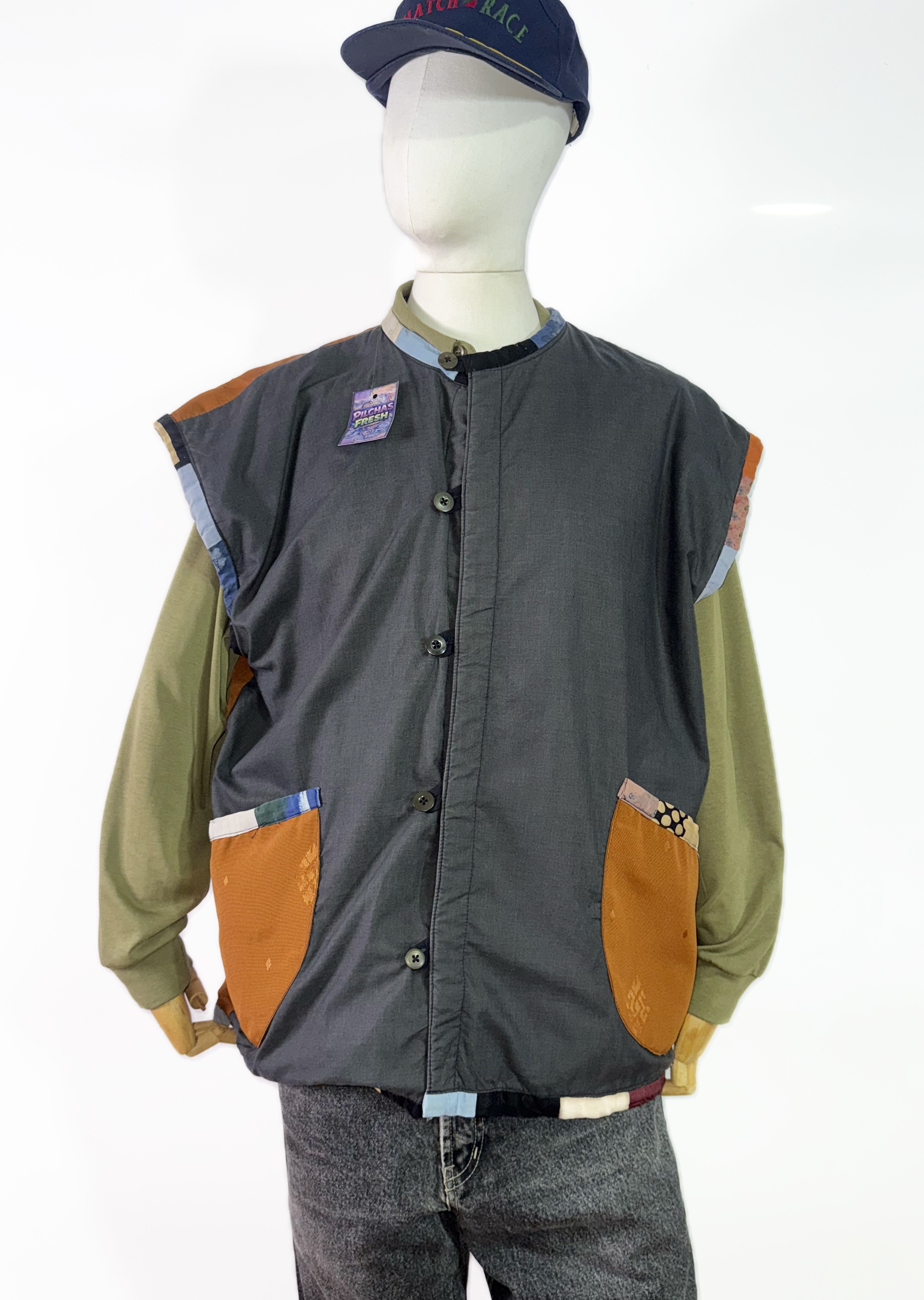 Vest vintage reversible (XL) 3