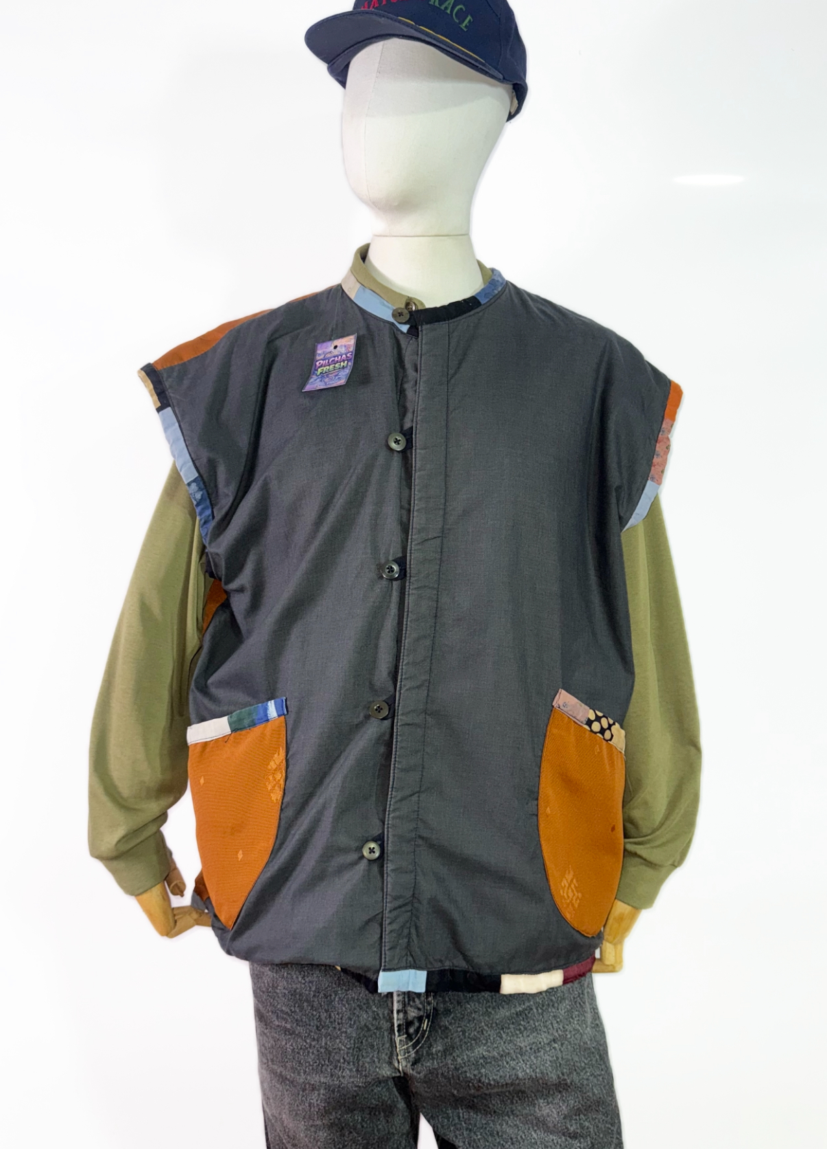 Vest vintage reversible (XL) 2