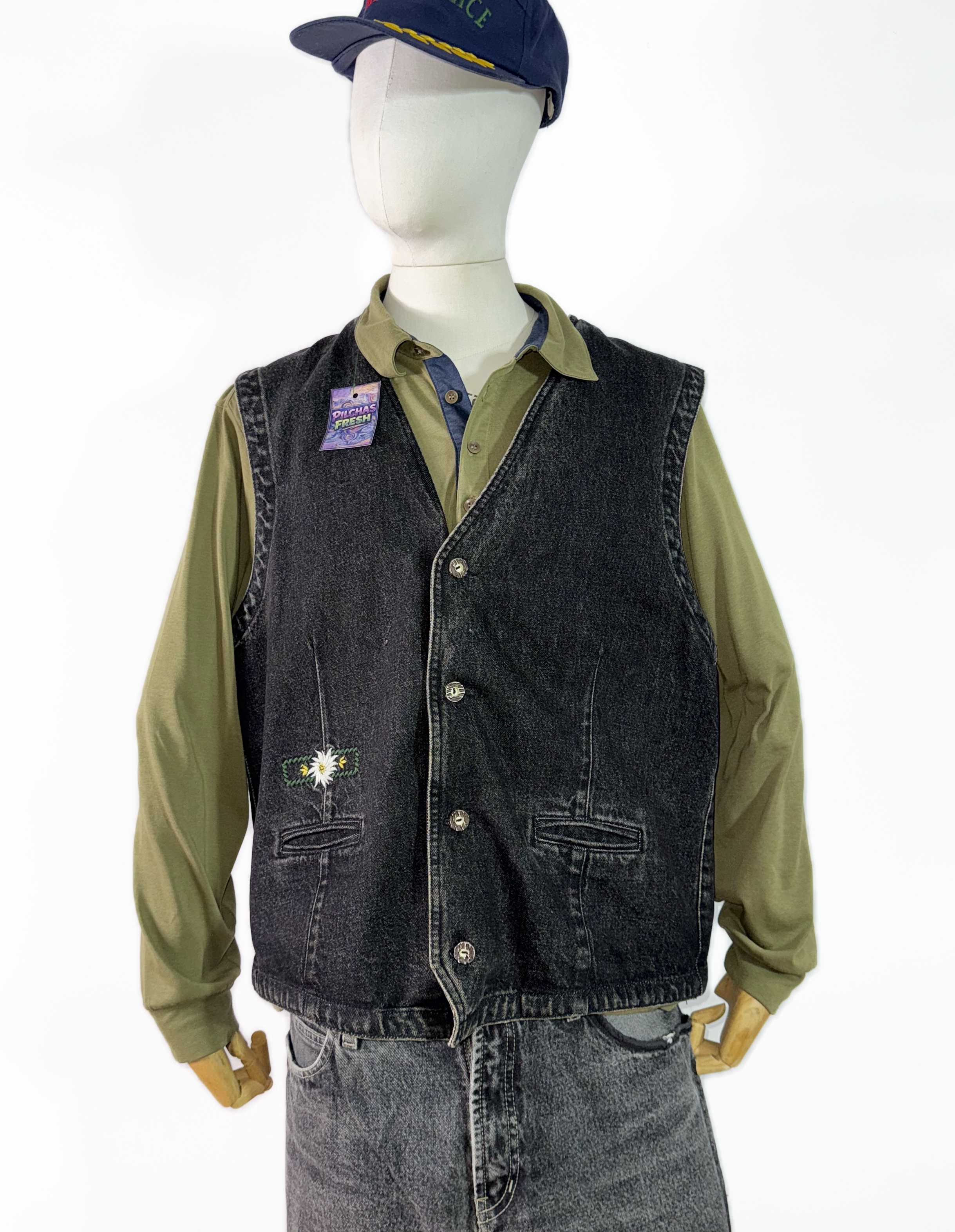 Vest de mezclilla vintage (L) 1
