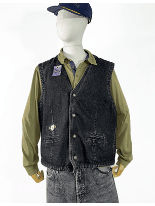 Vest de mezclilla vintage (L)