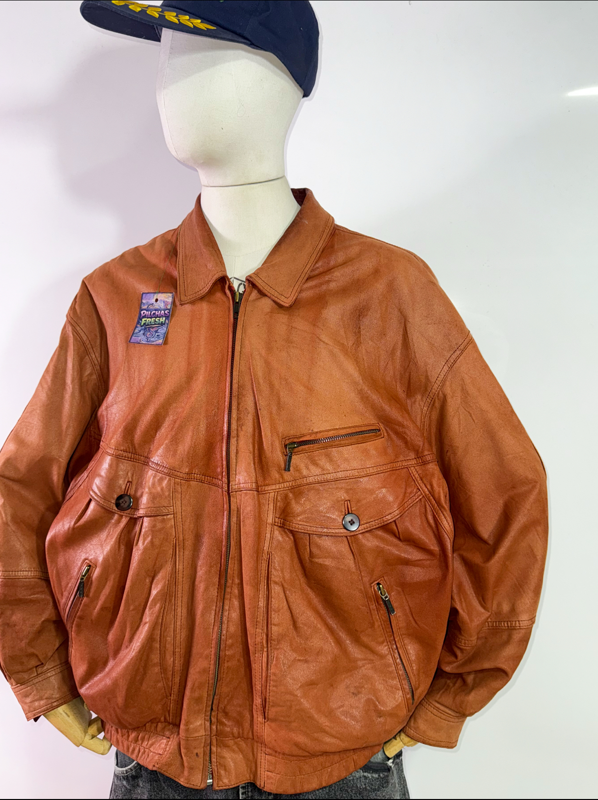 Cuero jacker vintage (L) 2