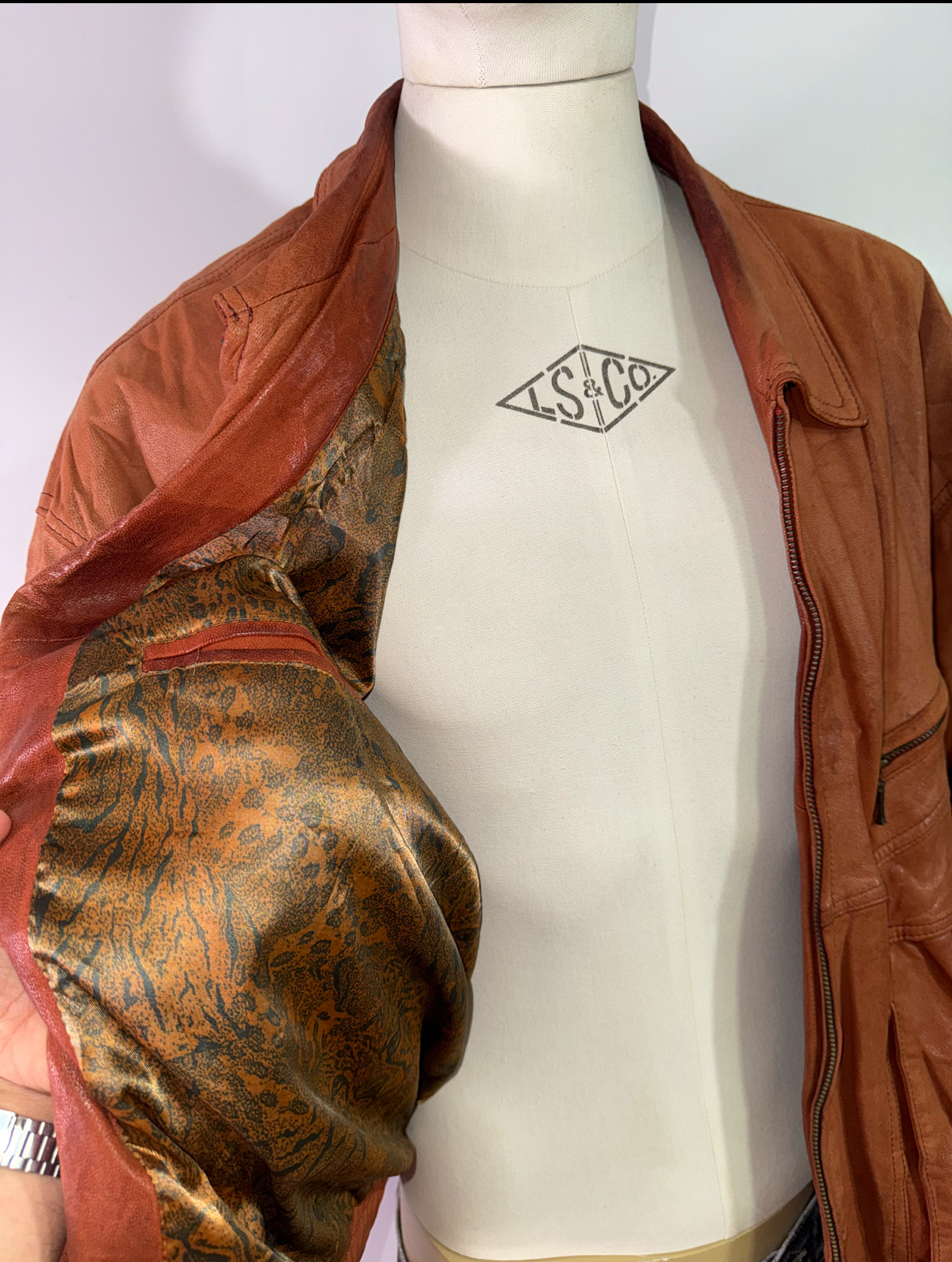 Cuero jacker vintage (L) 3